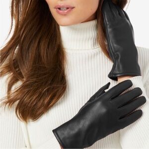 Thinsulate Women’s Black Leather Gloves